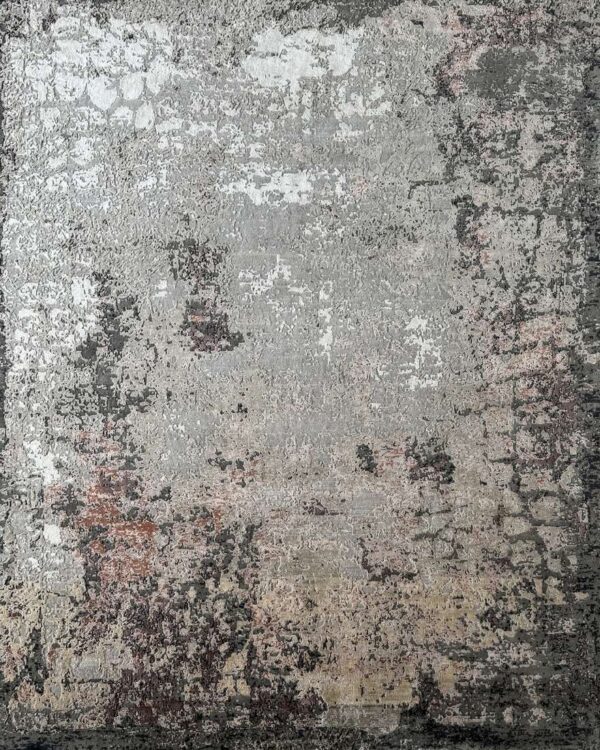 Bran 8X10 Hand Knotted Abstract Designer Rugs for Living Room-Bedroom & Hall