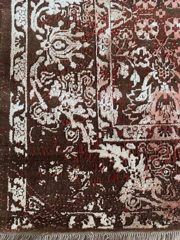 Loras 8X10 Hand Knotted Abstract Designer Rugs for Living Room-Bedroom & Hall - Image 3